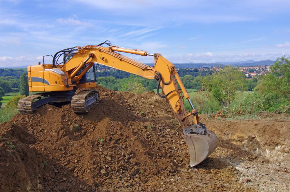 Engin de chantier · préparation de terrain